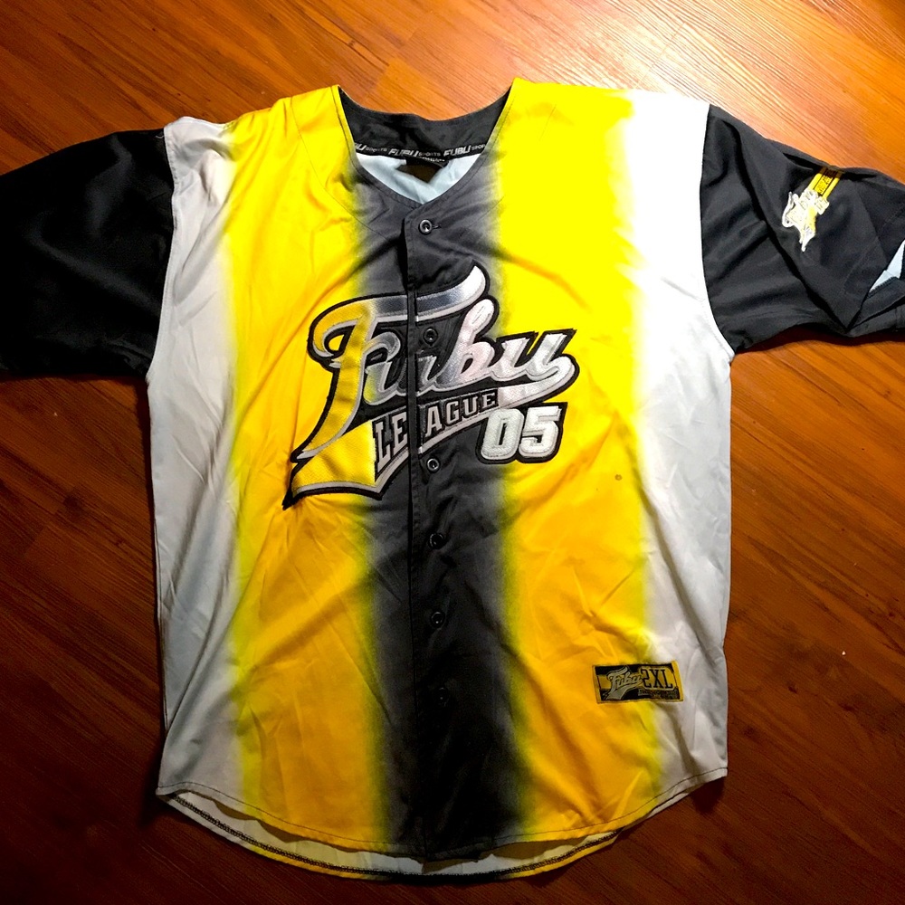 Mens Vintage 1992 FUBU Authentic Baseball Jersey